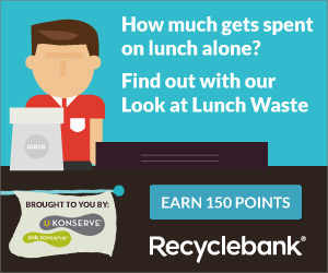 Recyclebank: Earn 180 More Points