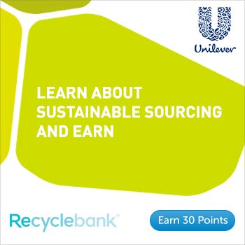 Learn more about Sustainable Sourcing for 30 Recyclebank Points