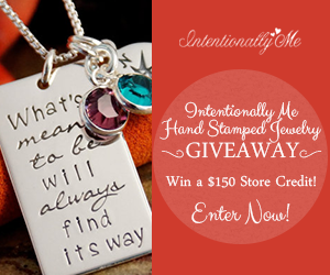 Enter to Win a $150 Gift Card for Intentionally Me Hand Stamped Jewelry!