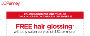 LAST DAY: Free Hair Glossing at JCPenny Salon With $32 Hair Service