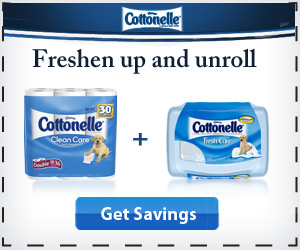 Cottonelle Printable Coupons for Toilet Paper and Flushable Wipes