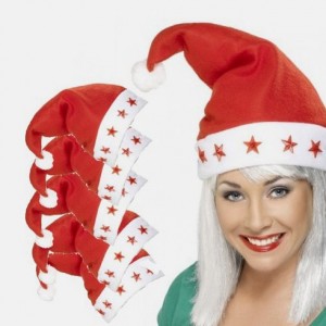 5-Pack of Santa Hats Only $7.99 Shipped | Great Holiday Card Photo Prop!