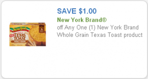 Two New York Brand Bread Product Coupons + Deals!