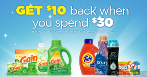 Get a $10 Gift Card When You Spend $30 on P&G Laundry Supplies!