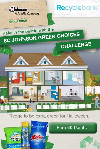 Recyclebank: Earn 60 Points in the SC Johnson Green Choices Challenge