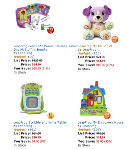 Save BIG on LeapFrog Toys Today!