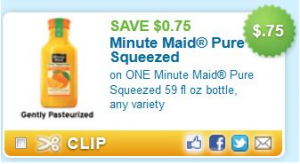 Printable Coupons: Minute Maid, Smart Balance, Biore, Bar Keepers, and More