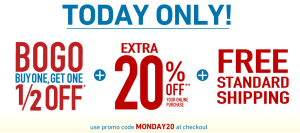 BOGO 1/2 Off and an EXTRA 20% Off Famous Footwear (Online Today ONLY!)