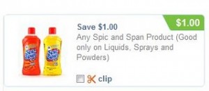 $1/2 Spic and Span Coupon