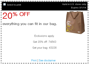 20% Off Everything You can Fit In a Staples EcoEasy Bag