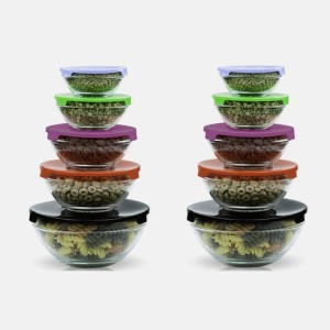 10 Glass Bowls With Lids Just $14.99