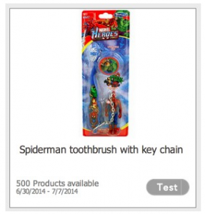FREE Spiderman Toothbrush and Key Chain! (500 Available)
