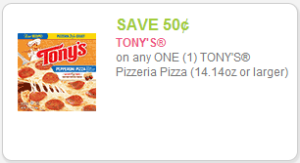 NEW Coupons for Tony’s and Red Baron Pizzas!