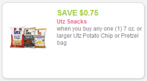 Utz Potato Chip Coupon – As Low As $.29!