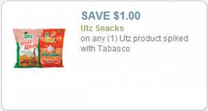 YUM! Two Utz Coupons, One With No Size Restrictions!