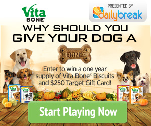 Win a 1 Year Supply of Vita Bone® Biscuits!