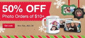 50% Off Walgreens Photo Orders of $10 or More!