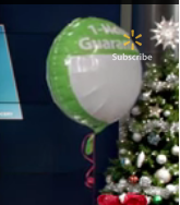 Walmart 1 Hour Guarantee Green balloon