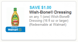 *HURRY* $1/1 Wishbone Salad Dressing Coupon!