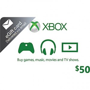 One $50 or Two $25 Xbox Cash Cards for Just $40!