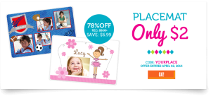 Personalized Photo Placemat Just $2 + Shipping!