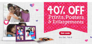 40% Off All Prints, Posters, and Enlargements! (Walgreens Photo)