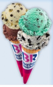 BOGO Ice Cream Cone at Baskin Robbins