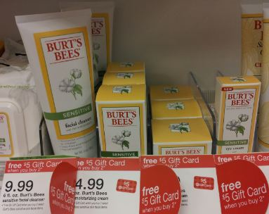Burt’s Bees Sensitive Facial Cleanser Gift Card Deal at Target
