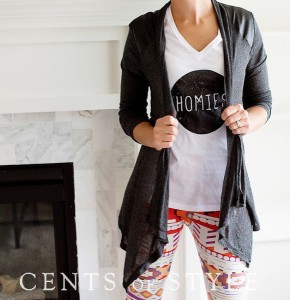 Leather Accent Cardigan Only $8.95 Shipped!