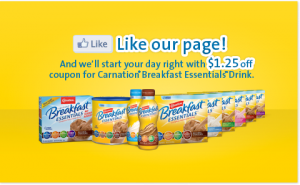 Hot $1.25 Off Carnation Breakfast Essentials Coupon