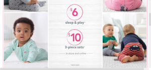 Carters Doorbusters:  $6 Sleep & Play and $10 3-piece Play Sets!