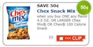 Chex Mix for 50¢ a Bag at CVS