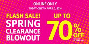 Childrens Place Spring Flash Sale! (Online and Today ONLY!)