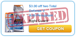 High Value Right Guard Printable Coupons + Walgreens and CVS Deals