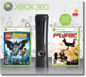 $179.99 For Xbox 360 Elite 120GB Bundle w/ Lego Batman & Pure