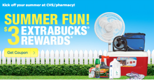 CVS Summer Fun $3 Extrabucks Rewards (Check Your Email)