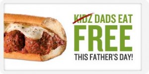 Quiznos: Buy One Get One Free Sub Coupon + Father’s Day Offer