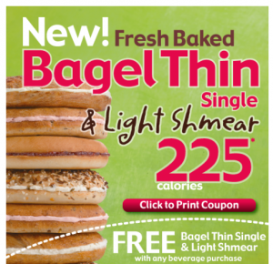 Free Bagel Thin at Einstein Bros Bagels + More Restaurant Deals