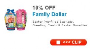 Family Dollar: Save 10% off Easter w/this printable Coupon