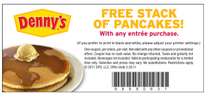 Free Pancakes at Dennys + More Restaurant Deals
