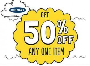 Old Navy: 50% Off Any One Item Saturday 10/5 Only (Claim Coupon Now)