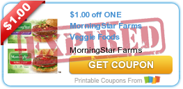 $1/1 MorningStar Farms Printable Coupons