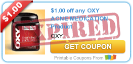 $1/1 OXY Acne Medication Printable Coupon + Walmart and Walgreens Scenarios