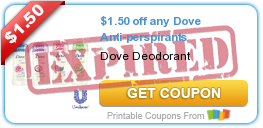 Printable Coupons For Anti-perspirant and Deodorant