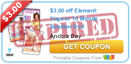 $3.00 off Element: Yoga or 10 Minute Solution DVD