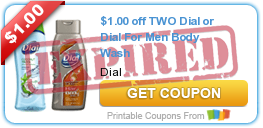 NEW $1/2 Dial Body Wash Coupons