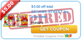 $5 Off Sesame Street Coupon!