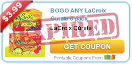 BOGO FREE LaCroix Curate and $3/1 Arm and Hammar Cat Litter