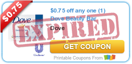 New Dove Coupons: 6-Pack bar Soap Just $4.75