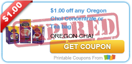 Oregon Chai Concentrate Just $2.38 With New Coupon!